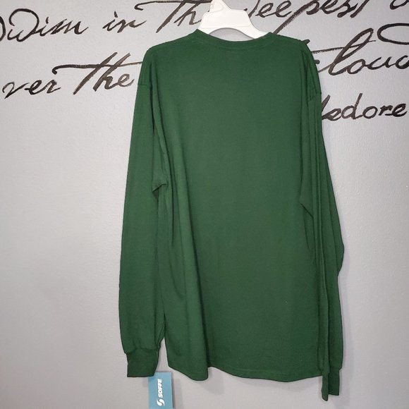 NEW Green Long Sleeve ATV Ridin' Santa Christmas, Lg - Picture 6 of 6